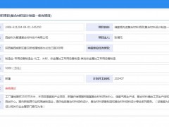 西安科为智通复合材料技术有限公司储氢瓶先进复合材料项目(复合材料设计制造一体化项目)获备案